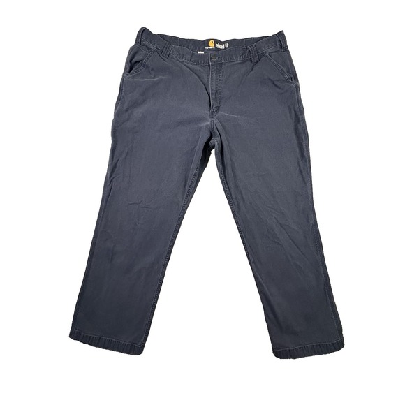 Carhartt Other - Carhartt Men's 42x30 Navy Relaxed Fit Stretch Canvas Utility Work Pants SEE DESC